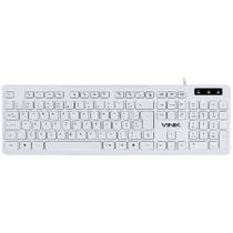 Teclado Usb Multimidia Slim Branco - Teclas Chocolate - Cabo 1.8m - Vinik - Tcb200
