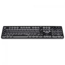 Teclado usb multimidia slim chocolate teclas redondas led branco 1.8m, vinik, preto, abnt2 - tc200