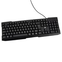 Teclado Usb Office Design Ergonômico Plug And Play 1,3m Cabo