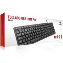 Teclado USB Padrao KB-15BK Preto C3 TECH