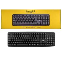 Teclado usb preto bright 0014 Teclado usb preto bright 0014