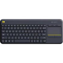 Teclado USB Preto Logitech Wireless Touch Keyboard K400 Plus
