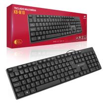 Teclado Usb Resistente a Respingos Kb-M10Bk Preto C3Tech