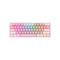 Teclado USB Rosa/Branco Redragon Fizz Pro K616 RGB - Layout Inglês