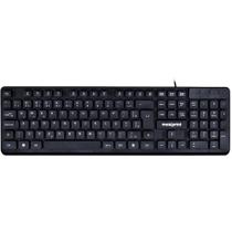 Teclado USB TE2001 com Teclas Flutuantes ABNT2 Preto