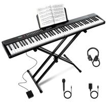 Teclado VEIYOUMO Piano Semi-Pesado de 88 Teclas com Bluetooth Teclado VEIYOUMO Piano Semi-Pesado de 88 Teclas com Bluetooth