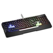 Teclado Warrior Gamer com Fio USB LED Semi Mecanico Multilaser TC208