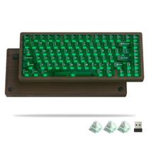 Teclado Womier WD75 75% QMK/VIA Wood RGB Hot Swappable