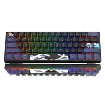 Teclado Womier WK61 Creamy Mechanical RGB com fio 60%