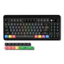 Teclado XVX M87 Pro 75% com tela e botão, troca automática Teclado XVX M87 Pro 75% com tela e botão, troca automática
