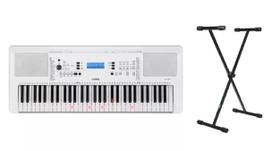 Teclado Yamaha EZ-300 Branco Com Suporte X Kit