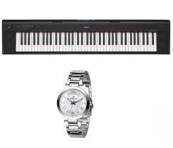Teclado Yamaha NP32 e Relogio Dk Fashion Dk11214-6 Kit