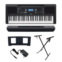 Teclado Yamaha PSR E373 Arranjador 5/8 + Fonte + Suporte X