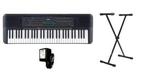 Teclado Yamaha PSRE273 Portátil E-273 Com Suporte X Kit