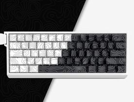 Teclas dagaladoo Double Shot PBT Topographic TKL US Layout
