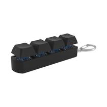 Teclas Mecânicas Antiestresse 4Keys, Botão De Dedo, Chaveiro De Descompressão Para Escritório,