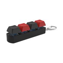 Teclas Mecânicas Antiestresse 4Keys, Botão De Dedo, Chaveiro De Descompressão Para Escritório,