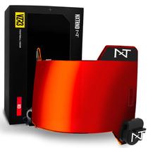 Tecnologia de lente curva Football Visor NXT NXTRND VZR3 vermelha