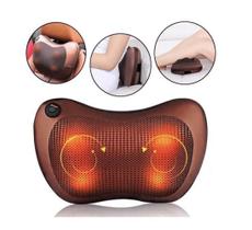 Tecnologia Relaxante: Travesseiro Almofada Elétrica Shiatsu c/ Infravermelho - Almofada Massagem AE