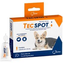 Tecspot Antipulgas e Carrapatos Pipeta 1,34ml Para cães de 11 a 20kg - Syntec
