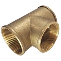 Tee 2 Polegadas Amarelo Rosca Interna em Latão