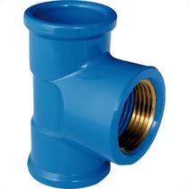 Tee Azul Plastilit 1/2 X 1/2 - Kit C/20 Unidades Tee Azul Plastilit 1/2 X 1/2 - Kit C/20 Unidades