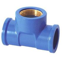 Tee Azul Redução Liso/liso/rosca 25mmx1/2''