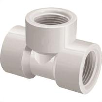 Tee Branco Krona Reducao Rosca Rosca 1X3/4 306 - Kit C/20 Tee Branco Krona Reducao Rosca Rosca 1X3/4 306 - Kit C/20