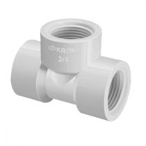 Tee Branco Krona Rosca Rosca Rosca 2'' 304 - Kit C/6 Tee Branco Krona Rosca Rosca Rosca 2'' 304 - Kit C/6
