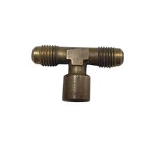 Tee C/ Lado Cônico P/ Manômetro 1/4" Sae Macho X 1/4" Sae Macho X 1/8