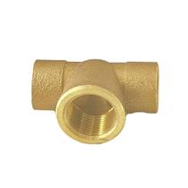 Tee de Bronze 22 x 3/4" x 22 mm Água Quente, Fria ou Gás