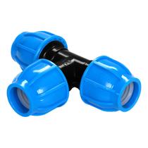 Tee De Compressão Pp P/pead 20 Mm Azul Pn16