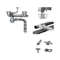 Tee De Drenagem Anti-Odor Para Pia Dupla E Simples, Conexões Para Cozinha E Banheiro