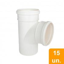 Tee de Esgoto Plastilit 100mm Embalagem com 15 Unidades Tee de Esgoto Plastilit 100mm Embalagem com 15 Unidades