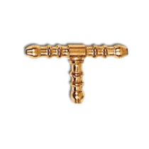 Tee de latao 3/8 para emenda de mangueira gas ar