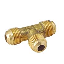 Tee de Latão 3/8" SAEM x 3/8" SAEM para Tubo Cobre