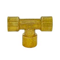 Tee de Latão NPT 1/4 Fêmea x Fêmea x Fêmea Tee de Latão NPT 1/4 Fêmea x Fêmea x Fêmea