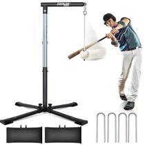 Tee de rebatida Fitplay Sports ajustável 51-114 cm com base de metal Tee de rebatida Fitplay Sports ajustável 51-114 cm com base de metal
