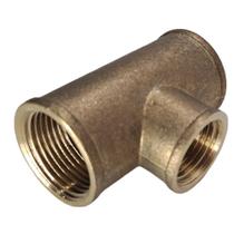 Tee de Redução Rosca 3/4 x 1/2 Polegada Amarelo