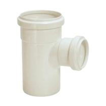 Tee Esgoto 75 x 50mm PVC Branco - Amanco - NBR 5688