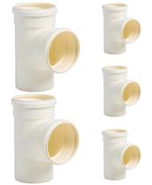 Tee Esgoto DN150mm x 100mm 5 Peças Krona