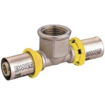 Tee Femea Para Gas 20Mm X 1/2 Multi Gás, Emmeti Tee Femea Para Gas 20Mm X 1/2 Multi Gás, Emmeti