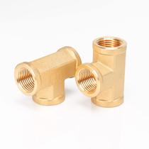 Tee Fitting BathAce Solid Brass Heavy Duty 1/2 NPT (pacote com 2)