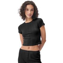 Tee Florence by mills Cozy Crush para mulheres preta X-Small