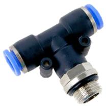 Tee Fluir 1/4 x 8 mm Rosca Central Macho