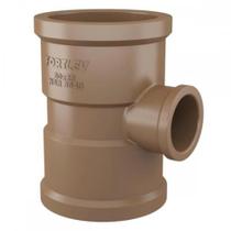 Tee Fortlev Lll I 1.1/2 X 3/4 Marrom - Kit C/10 Unidades Tee Fortlev Lll I 1.1/2 X 3/4 Marrom - Kit C/10 Unidades