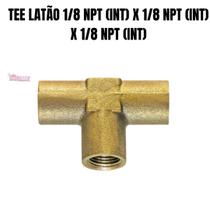 Tee Latão 1/8 NPT (INT) x 1/8 NPT (INT) x 1/8 NPT (INT) Tee Latão 1/8 NPT (INT) x 1/8 NPT (INT) x 1/8 NPT (INT)