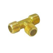 Tee Latão 3/8" NPTM x 3/8" NPTM x 3/8" NPTM