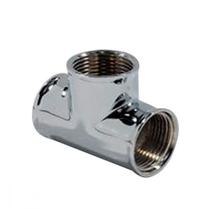 Tee Latao Metais Rei 3/4'' Rosca Rosca Cromado 10077 Tee Latao Metais Rei 3/4'' Rosca Rosca Cromado 10077
