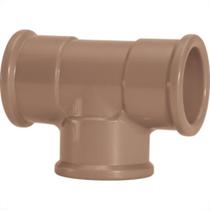 Tee Marrom Amanco Liso/Liso/Liso 32Mm 10297/11836 - Kit C/25 Tee Marrom Amanco Liso/Liso/Liso 32Mm 10297/11836 - Kit C/25